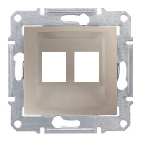 НАКЛАДКА ДЛЯ 2 МОДУЛІВ AMP/MOLEX КАТЕГОРІЇ 5e 6UTP SEDNA ТИТАН, SDN4400668