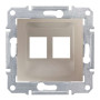 НАКЛАДКА ДЛЯ 2 МОДУЛІВ AMP/MOLEX КАТЕГОРІЇ 5e 6UTP SEDNA ТИТАН, SDN4400668