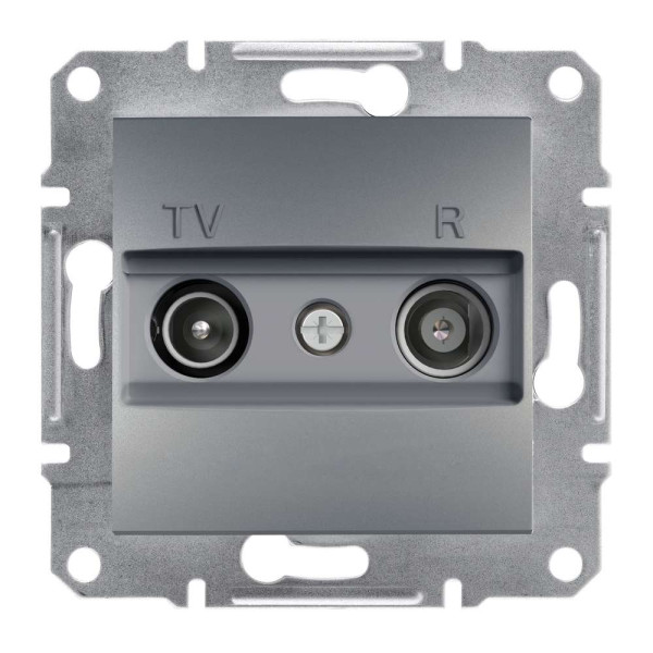 TV/R РОЗЕТКА КІНЦЕВА ASFORA СТАЛЬ, EPH3300162