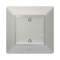 752386. Valena Life with NETATMO. Главный беспроводной выключатель "Дома/Вне Дома". Цвет Алюминий