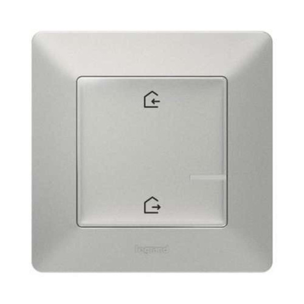 752386. Valena Life with NETATMO. Головний безпровідний вимикач "Вдома/Не вдома". Колір Алюміній