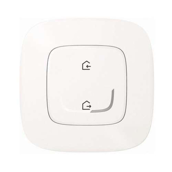 752986. Valena Allure with NETATMO. Головний безпровідний вимикач "Вдома/Не вдома". Колір Перлинний