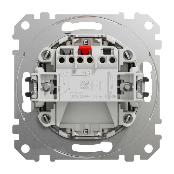 Одноклавішний вимикач з LED підсвіткою Білий Sedna Design Schneider Electric SDD111101L