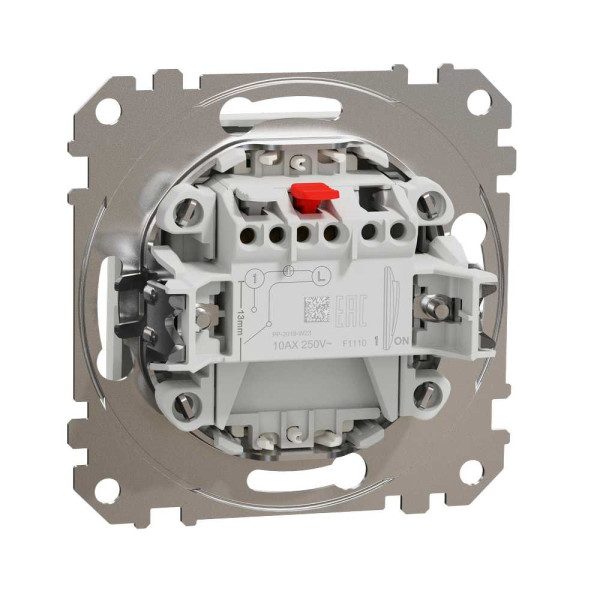 Одноклавішний вимикач з LED підсвіткою Білий Sedna Design Schneider Electric SDD111101L