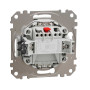 Одноклавішний вимикач з LED підсвіткою Білий Sedna Design Schneider Electric SDD111101L