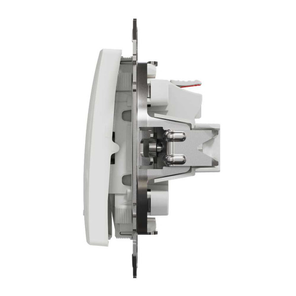 Одноклавішний вимикач з LED підсвіткою Білий Sedna Design Schneider Electric SDD111101L