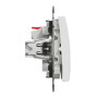 Одноклавішний вимикач з LED підсвіткою Білий Sedna Design Schneider Electric SDD111101L