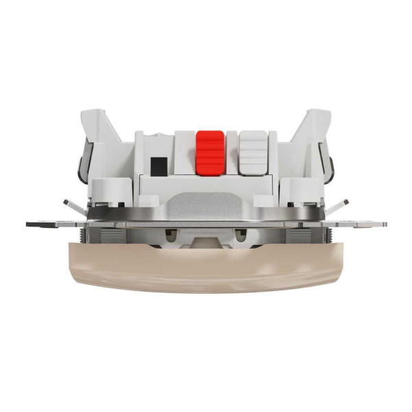 Одноклавішний вимикач з LED підсвіткою Бежевий Sedna Design Schneider Electric SDD112101L