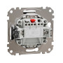 Одноклавішний вимикач з LED підсвіткою Чорний Sedna Design Schneider Electric SDD114101L