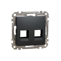 Центральна плата для подвійного роз'єму RJ45 (чорний) чорний Sedna Design, SDD114444C