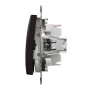 Одноклавішний перемикач Венге Sedna Design Schneider Electric SDD181106