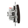 Одноклавішний перемикач Венге Sedna Design Schneider Electric SDD181106