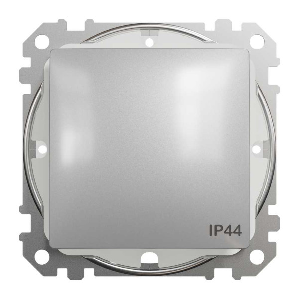 Одноклавішний перемикач IP44 Алюміній Sedna Design Schneider Electric SDD213106