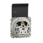 Розетка з заземленням, зі шторками, та з кришкою IP44 Чорний Sedna Design Schneider Electric SDD214024