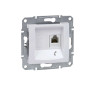 ТЕЛЕФОННА РОЗЕТКА RJ11 SEDNA БІЛИЙ, SDN4101121