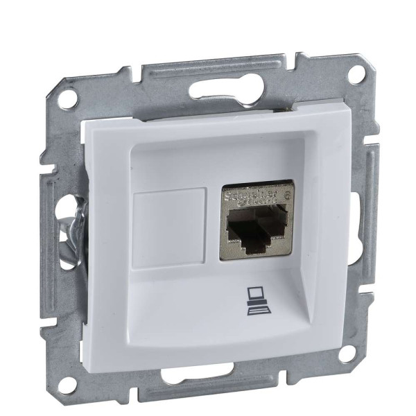 КОМП'ЮТЕРНА РОЗЕТКА RJ45 STP КАТЕГОРІЯ 5e SEDNA БІЛИЙ, SDN4500121