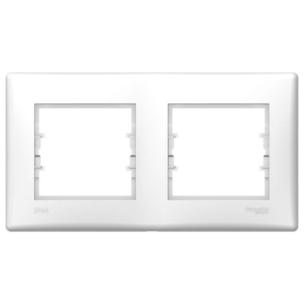 РАМКА 2-ПОСТОВА ГОРИЗОНТАЛЬНА IP44 БІЛИЙ, SDN5810621