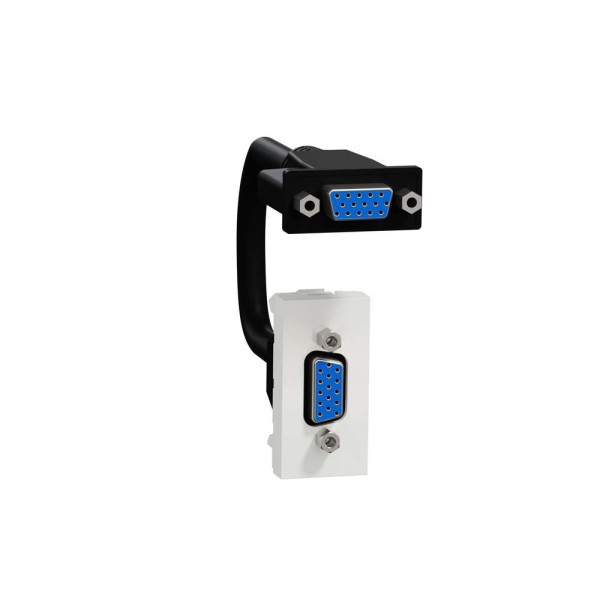 Розетка HD15 female (VGA) 1 модуль білий, NU343218