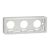 Коробка для відкритого встановлення 3-пости білий, NU800618