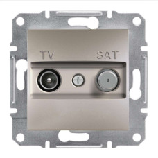 TV-SAT РОЗЕТКА 8dB ПРОХІДНА ASFORA БРОНЗА, EPH3400369