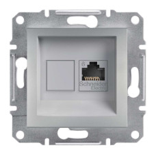 РОЗЕТКА КОМП'ЮТЕРНА RJ45 UTP КАТ.6 ASFORA АЛЮМІНІЙ, EPH4700161