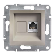 РОЗЕТКА КОМП'ЮТЕРНА RJ45 STP КАТ. 5Е ASFORA БРОНЗА, EPH5000169
