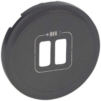 67956. Celiane Накладка Розетки 2хusb Графит