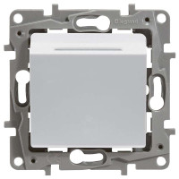 672293. Etika Вимикач Ключ-Карта Білий