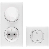 64820. Celiane with NETATMO. Стартовий набір. Шлюз WiFi + Розумна розетка2К+З 16А 250В + Головний беспроводовий вимикач "Вдома/Не вдома". Колір Білий