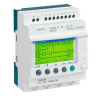 SR2A101BD. Інтелектуальне логічне програмоване реле Zelio Logic 10 вх/вих, дисплей =24В