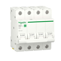 Автоматический выключатель RESI9 Schneider Electric 25 А, 4P, кривая С, 6кА, R9F12425