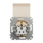 Розетка з заземленням, зі шторками та кришкою Бежевий Sedna Design Schneider Electric SDD112024