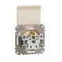 Розетка з заземленням, зі шторками та кришкою Бежевий Sedna Design Schneider Electric SDD112024
