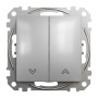 Вимикач для жалюзі Алюміній Sedna Design Schneider Electric SDD113104