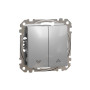 Вимикач для жалюзі Алюміній Sedna Design Schneider Electric SDD113104