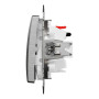 Вимикач для жалюзі, Матовий алюміній, Sedna Design Schneider Electric SDD170104