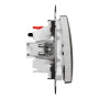 Вимикач для жалюзі, Матовий алюміній, Sedna Design Schneider Electric SDD170104