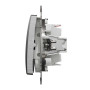 Одноклавішний перемикач  Матовий алюміній Sedna Elements Schneider Electric SDD170106