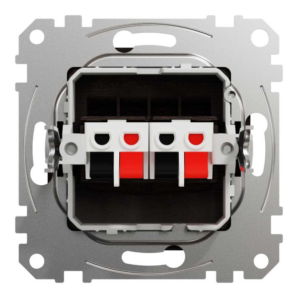 Аудіо-розетка подвійна, Sedna Design & Elements, Венге - імітація дерева, SDD181411 Schneider Electric