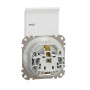 Розетка з заземленням, зі шторками, та з кришкою IP44 Білий Sedna Design Schneider Electric SDD211024