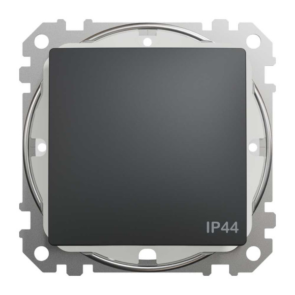 Одноклавішний перемикач IP44 Чорний Sedna Design Schneider Electric SDD214106