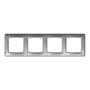 Рамка 4-постова Алюміній Sedna Design Schneider Electric SDD313804