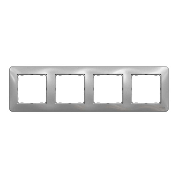 Рамка 4-постова Алюміній Sedna Design Schneider Electric SDD313804