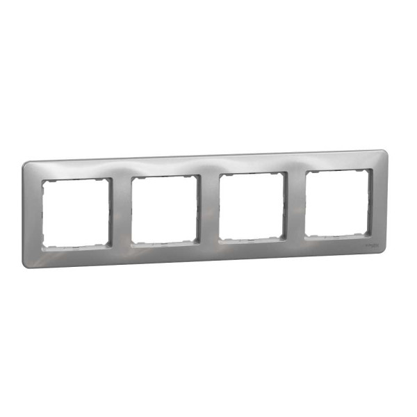 Рамка 4-постова Алюміній Sedna Design Schneider Electric SDD313804