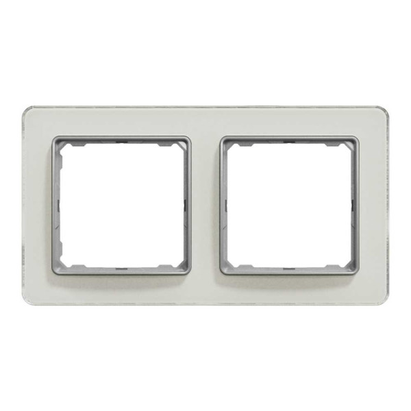 Рамка 2-постова  Штучне Біле скло Sedna Elements Schneider Electric SDD360802