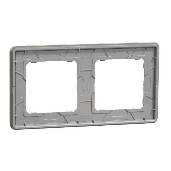 Рамка 2-постова  Матове золото Sedna Elements Schneider Electric SDD371802