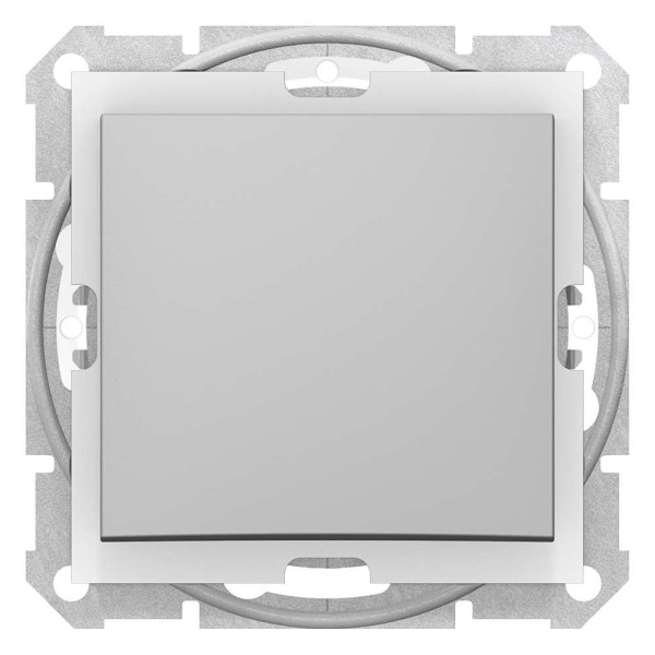 ОДНОКЛАВІШНИЙ ВИМИКАЧ IP44 SEDNA АЛЮМІНІЙ, SDN0100360