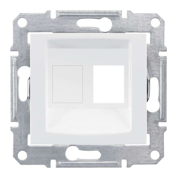 НАКЛАДКА ДЛЯ 1 МОДУЛЯ AMP/MOLEX КАТЕГОРІЇ 5e 6 UTP SEDNA БІЛИЙ, SDN4300621