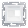 НАКЛАДКА ДЛЯ 1 МОДУЛЯ AMP/MOLEX КАТЕГОРІЇ 5e 6 UTP SEDNA БІЛИЙ, SDN4300621