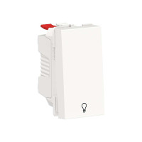 Вимикач 1-клавішний кнопковий з символом Світло 10А, 1 модуль білий, NU310618L